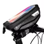 Bolsa de quadro de bicicleta compacta WILDMAN Bike Holder Case S E1 1L preta – com fechos de velcro