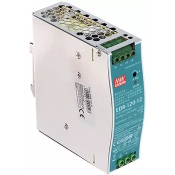 MEAN WELL EDR-120-12 Fonte de alimentação para calha DIN 120W 12V 10A Fonte de alimentação comutada industrial