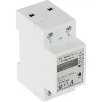 Contador de energia inteligente Wi-Fi Tuya Monofásico 80A Calha DIN Monitor de energia