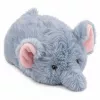 LEAN TOYS mascote elefante de peluche macio pequeno cinzento 18 cm