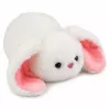 LEAN TOYS coelho de peluche com orelhas compridas, branco, 16 cm