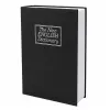 LEAN cofre-livro com fechadura de chave, preto, 18x12 cm