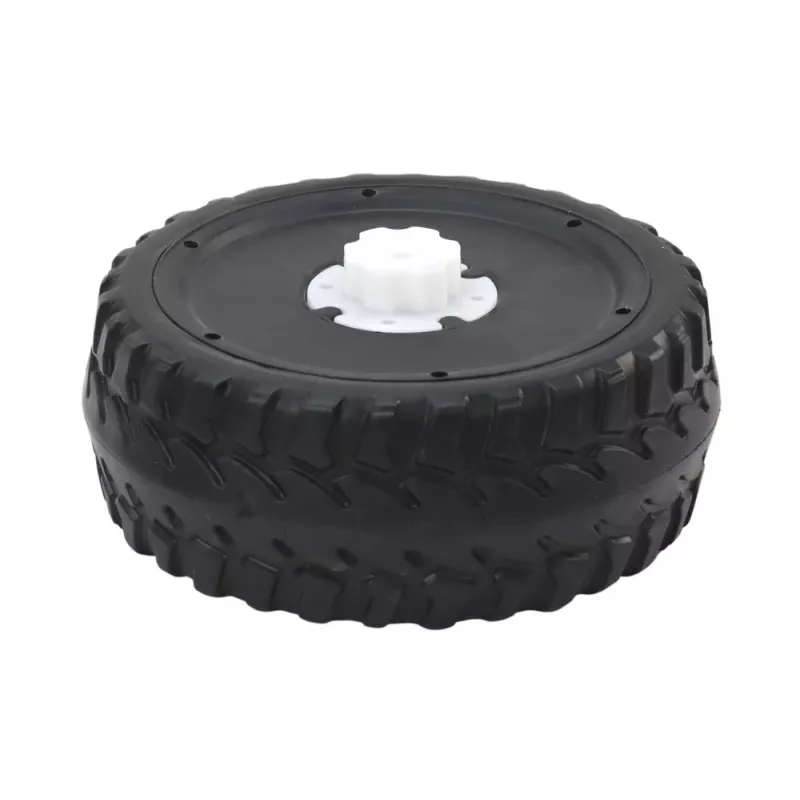LEAN CARS A730-2 Roda EVA - roda traseira de borracha maciça, antipuncture para carrinho de bebé Baby Merc, 280 mm, Preto