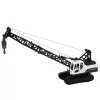 LEAN TOYS grua de lagartas com rotação 360° e gancho móvel, Branco