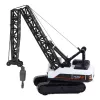 LEAN TOYS grua de lagartas com rotação 360° e gancho móvel, Branco