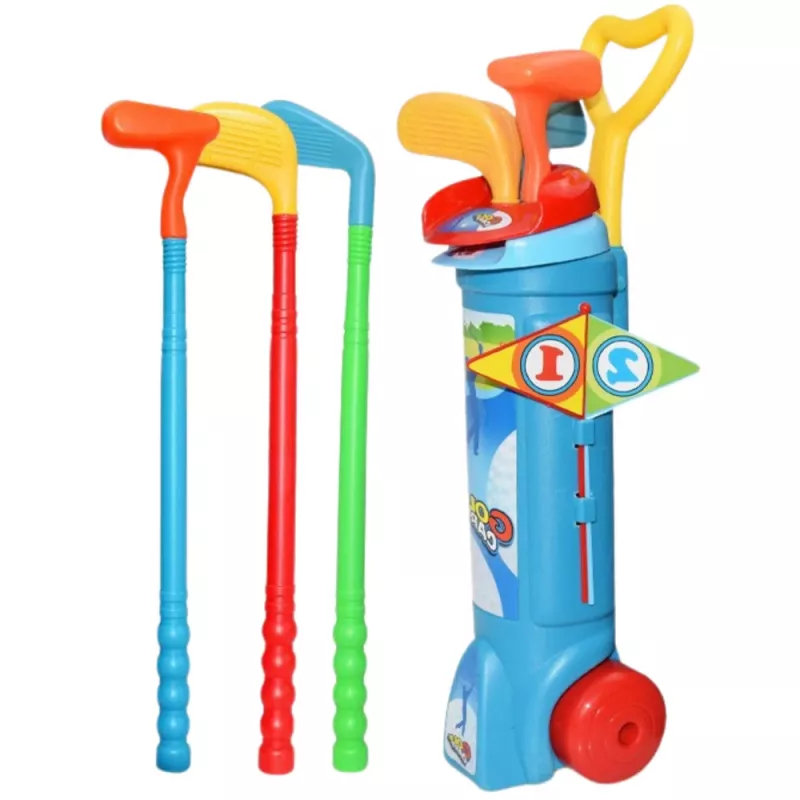 LEAN TOYS conjunto de golfe com carrinho, tacos, jogo de campo, 20 peças