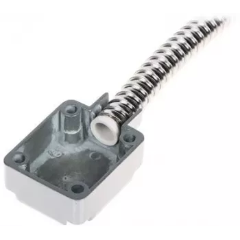 DELTA ATLO-KP-11X400 bainha metálica de proteção de cabos, aço inoxidável, prateado