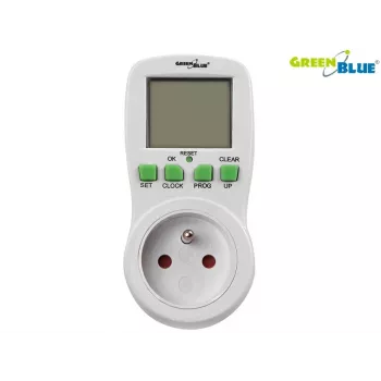 GreenBlue GB107 interruptor temporizador digital programável 16 programas 230V 16A Schuko