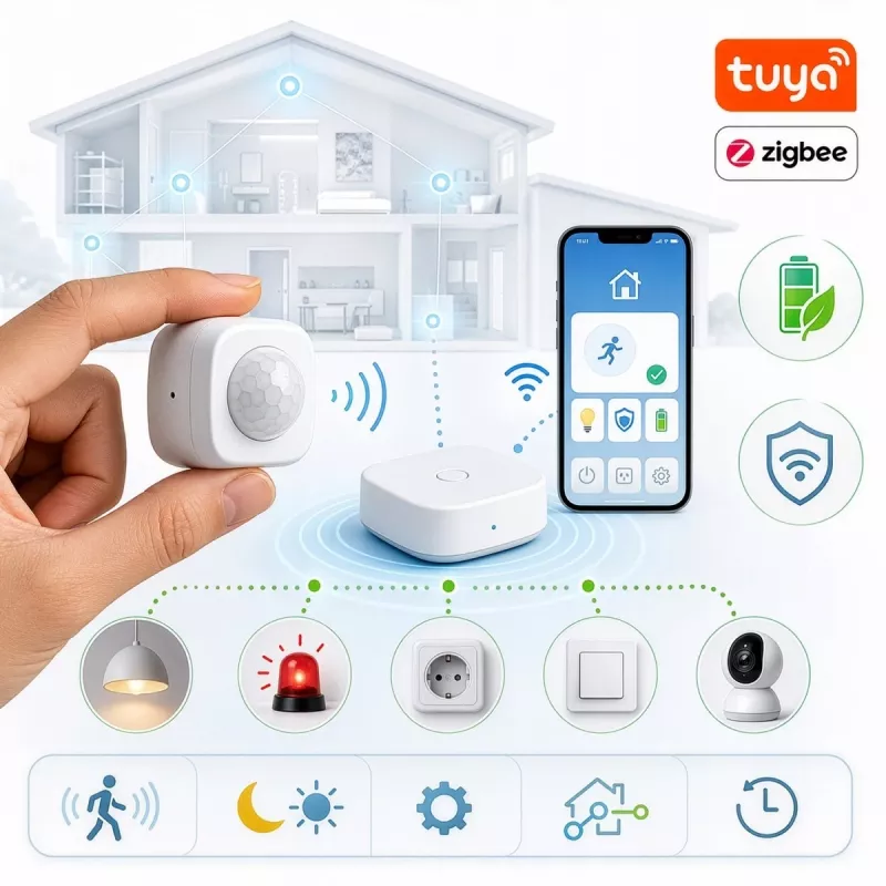 GREENBLUE Tuya Zigbee sensor de movimento GB740