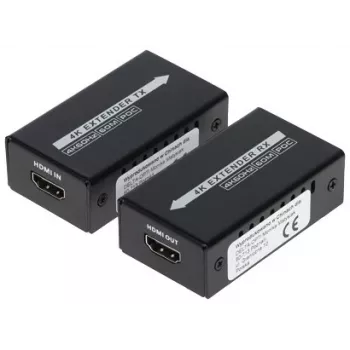 Extensor HDMI sobre Ethernet 4K 60m Conjunto mini emissor-recetor
