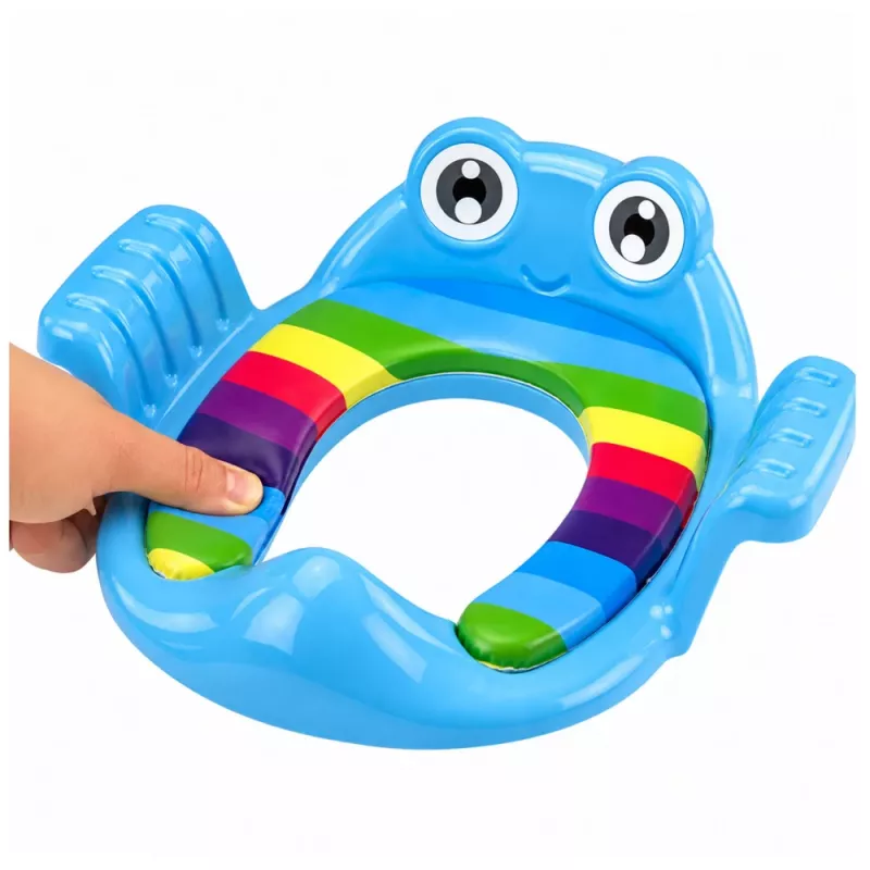 LEAN TOYS capa de assento de sanita para criança, assento macio com pegas, azul