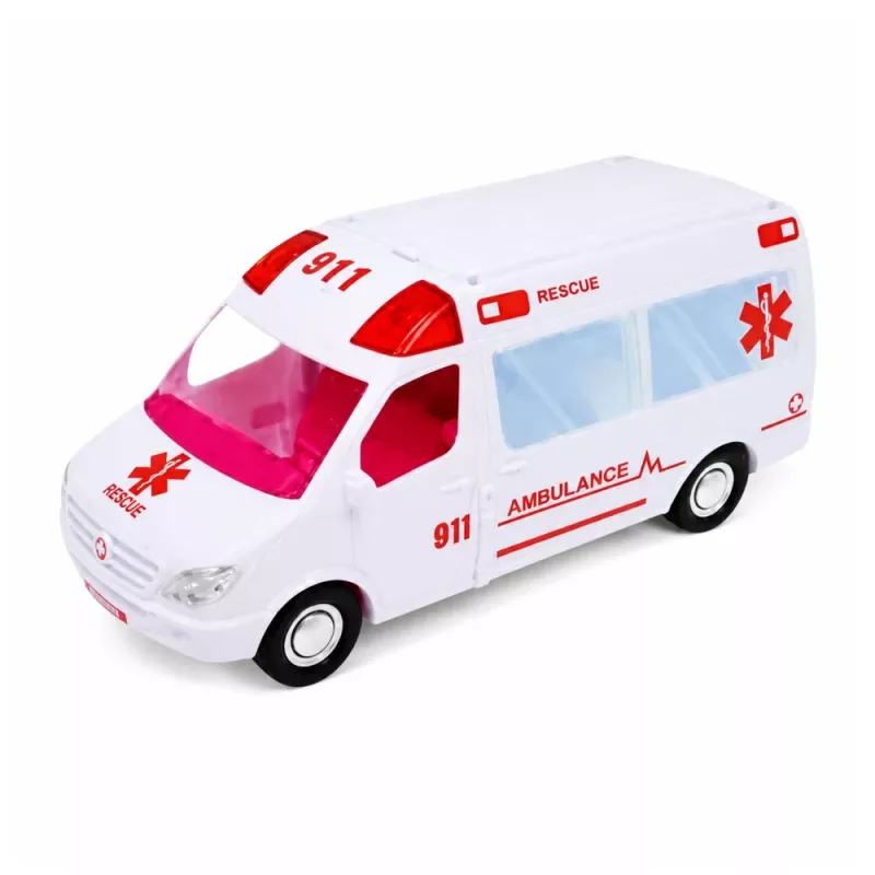 LEAN TOYS ambulância dobrável para hospital de bonecas, mini acessórios para bonecas, 11 peças