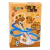 LEAN TOYS pista escorrega capivara com degraus móveis, luz e som - brinquedo musical de escalada para crianças a partir dos 3 anos