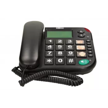 MAXCOM KXT 480 BB telefone com fio com ecrã LCD, preto