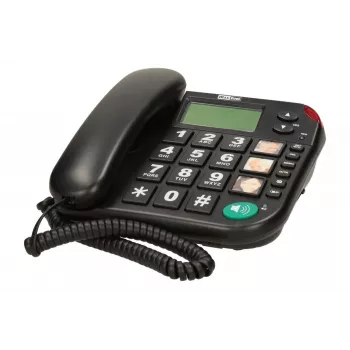 MAXCOM KXT 480 BB telefone com fio com ecrã LCD, preto