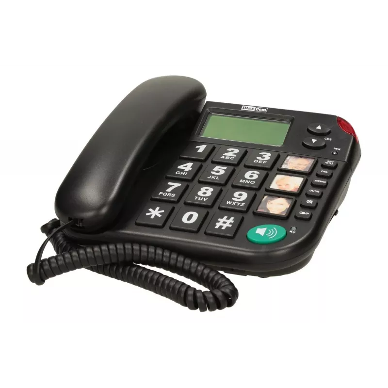 MAXCOM KXT 480 BB telefone com fio com ecrã LCD, preto