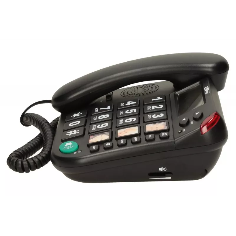 MAXCOM KXT 480 BB telefone com fio com ecrã LCD, preto