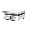 MPM MGO-41 máquina de waffles 1600W branca – máquina de waffles belgas com placas antiaderentes