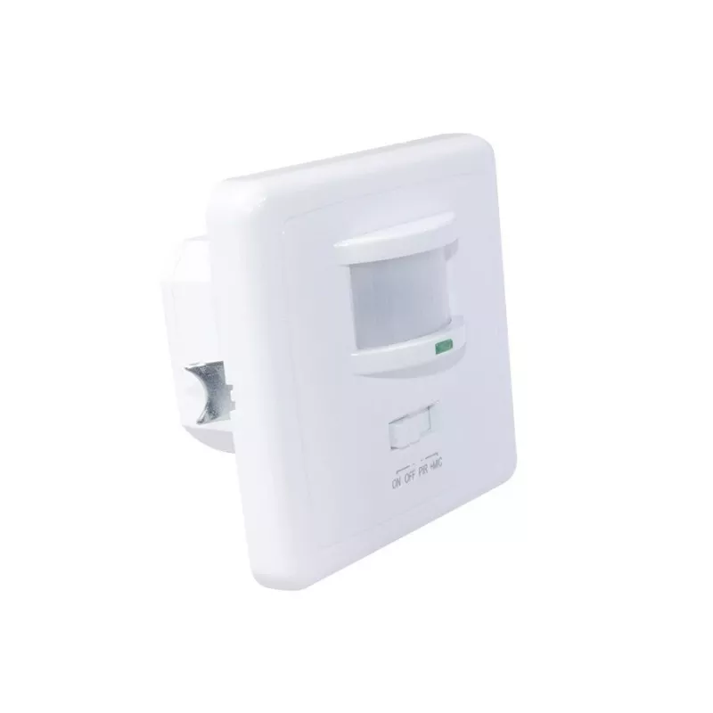 MACLEAN MCE18 detetor de movimento PIR com reconhecimento de som, montagem na parede, 160°, 1200W, branco