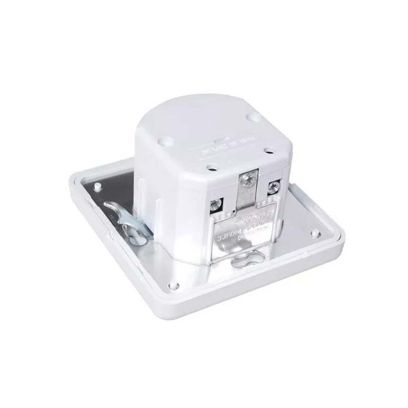 MACLEAN MCE18 detetor de movimento PIR com reconhecimento de som, montagem na parede, 160°, 1200W, branco