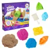 Kinetic Sand Beach Adventure Conjunto – 907g de areia em 3 cores com moldes, ferramentas e tabuleiro de brincar