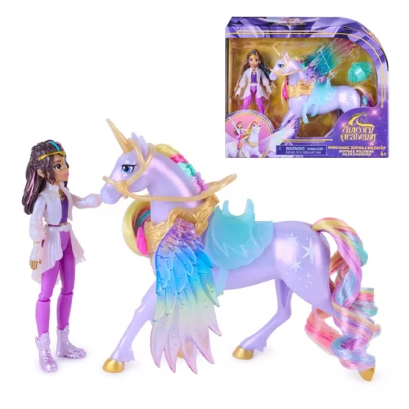 Spin Master Unicorn Academy Wing Magic Sophia & Wildstar Conjunto de brincar