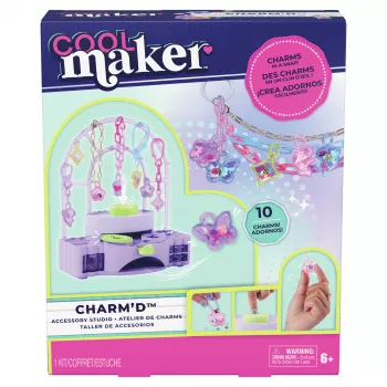 Spin Master Cool Maker Charm'd Charm Studio Conjunto de criação de bijutaria DIY