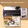 DELI Plastificadora de escritório E3895-EU A3 | Plastificação a quente com rolos a 250 mm/min, máx. 125 mícron, anti-encravamento, plastificação a frio, preto/prateado