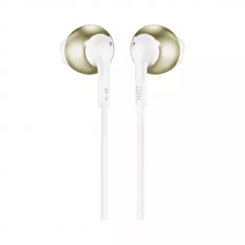 Auscultadores intra-auriculares JBL T205 dourado champanhe com microfone