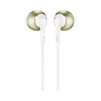 Auscultadores intra-auriculares JBL T205 dourado champanhe com microfone