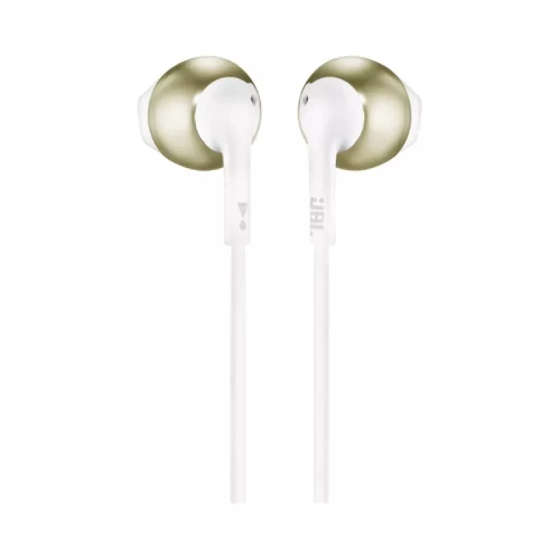 Auscultadores intra-auriculares JBL T205 dourado champanhe com microfone