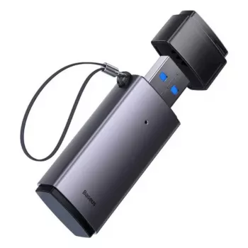 Leitor de cartões SD e microSD 2 em 1 Baseus USB 3.0 – cinzento