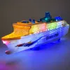 LEAN TOYS navio de cruzeiro de passageiros brinquedo com fricção, luzes e sons