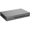Switch Grandstream GWN7721P Layer 2 Lite Managed 2,5 Gigabit PoE+, 5 portas (4x 2,5G PoE+, 1x 2,5G), orçamento 60W, sem ventoinha, gerido por Cloud/Web
