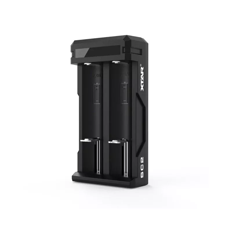 XTAR SC2 Carregador de baterias USB-C Li-ion 18650, 3,7 V