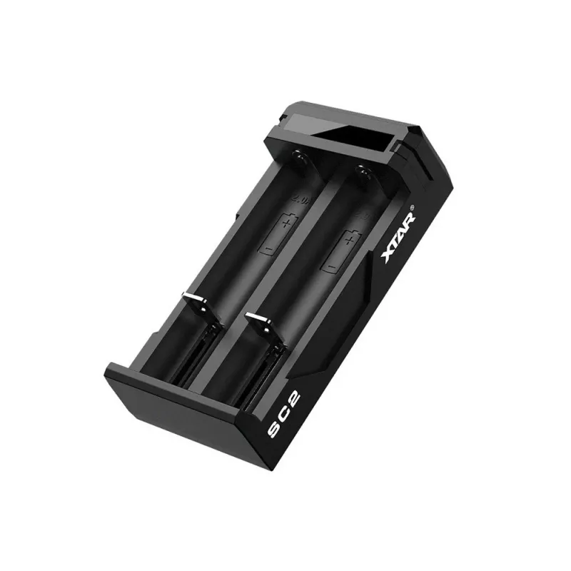 XTAR SC2 Carregador de baterias USB-C Li-ion 18650, 3,7 V