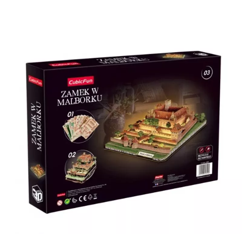 CubicFun Puzzle 3D Castelo de Malbork com LED
