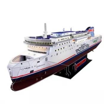 Puzzle 3D CubicFun - modelo de navio MS Prom Varsovia, 150 peças, 44 cm de comprimento montado, dificuldade média, a partir dos 8 anos