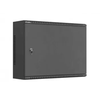 LANBERG TPR 19 Armário de rede de montagem na parede 4U com porta em malha 560x420x180 mm preto (montado)