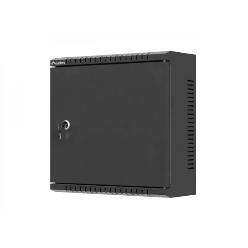 LANBERG WAT1-3414-00B Armário de instalação de montagem na parede TPR 10 com placa de rede 340x340x140 mm preto