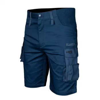 NEO TOOLS Calções Mix&Match para homem com cintura elástica, azul-marinho, XXL