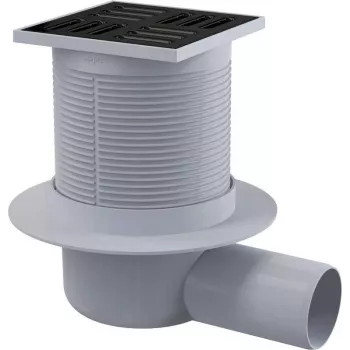 Grelha de ralo pontual DEANTE KOS_N01C aço inoxidável 150x150 mm