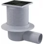 Grelha de ralo pontual DEANTE KOS_N01C aço inoxidável 150x150 mm