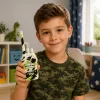 LEAN TOYS Walkie-Talkies Militar USB Alcance 200M Caqui 2 unid.