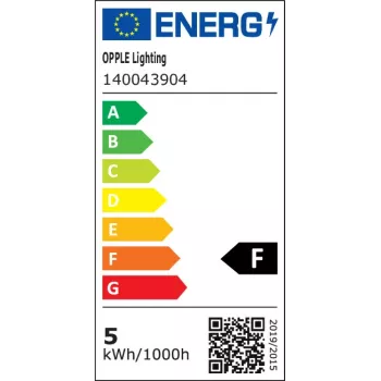 Luminária LED OPPLE E T5 300 4,5 W S 3000K BL LED 300 mm com interruptor