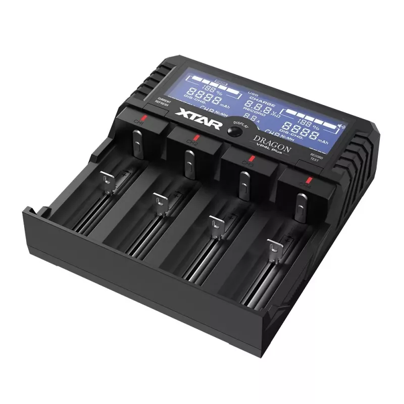 XTAR VP4L Plus Li-ion/Ni-MH/Ni-Cd 18650 Carregador de baterias