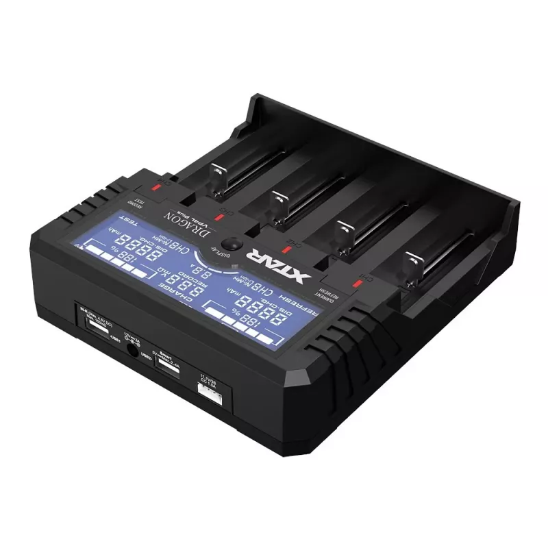 XTAR VP4L Plus Li-ion/Ni-MH/Ni-Cd 18650 Carregador de baterias