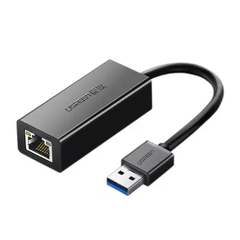 Adaptador de rede UGREEN USB 3.0 para Gigabit Ethernet CR111 preto