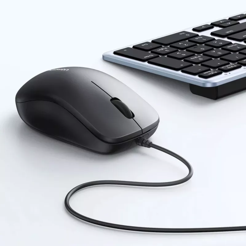 Rato ótico com fio UGREEN 1200 DPI - preto