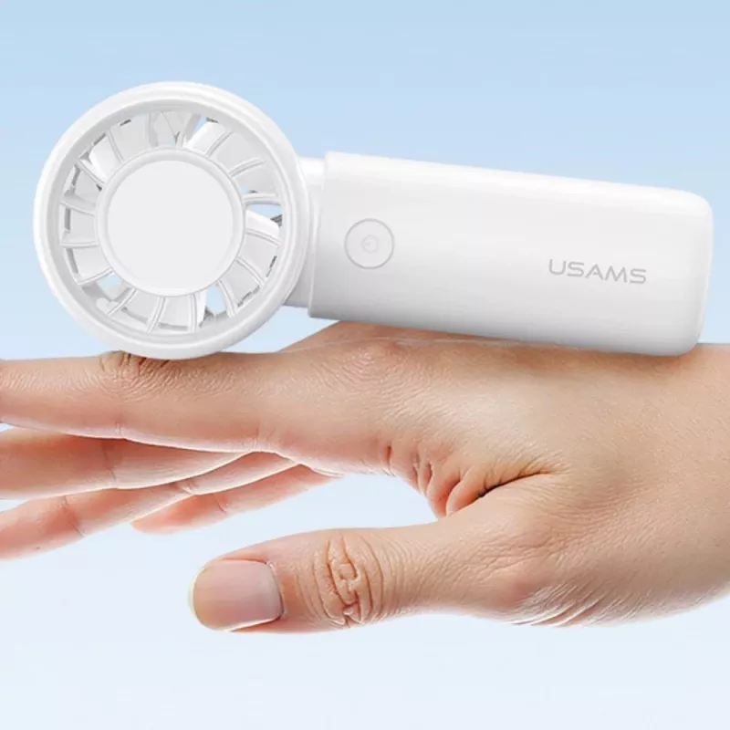 USAMS BC Series Ventoinha de mão, Branco, 500mAh